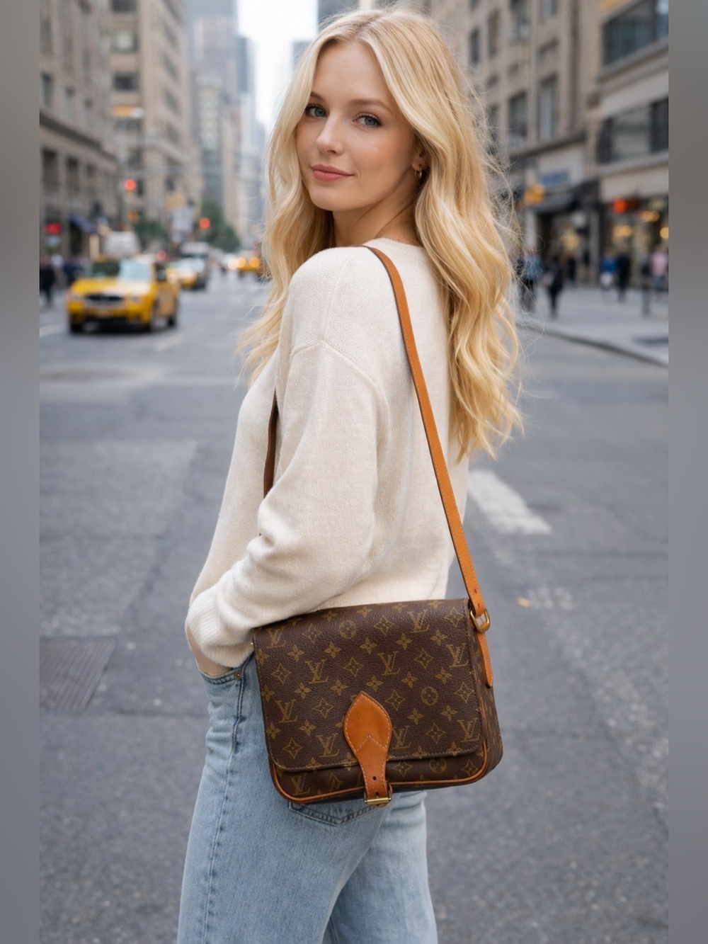 LV Cartouchiere PM Monogram Crossbody